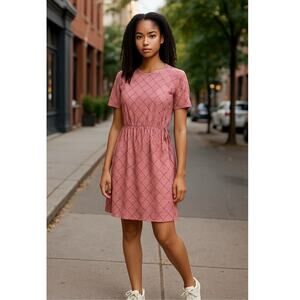 3.1 phillip lim X FILA dress Logo Pink M Tennis Prep Spotty Casual Street Wear